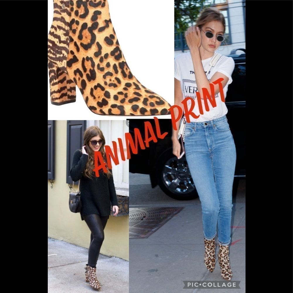 🔴 Antonio Melani Leopard/Tiger Print Fur Bootie - Picture 4 of 16